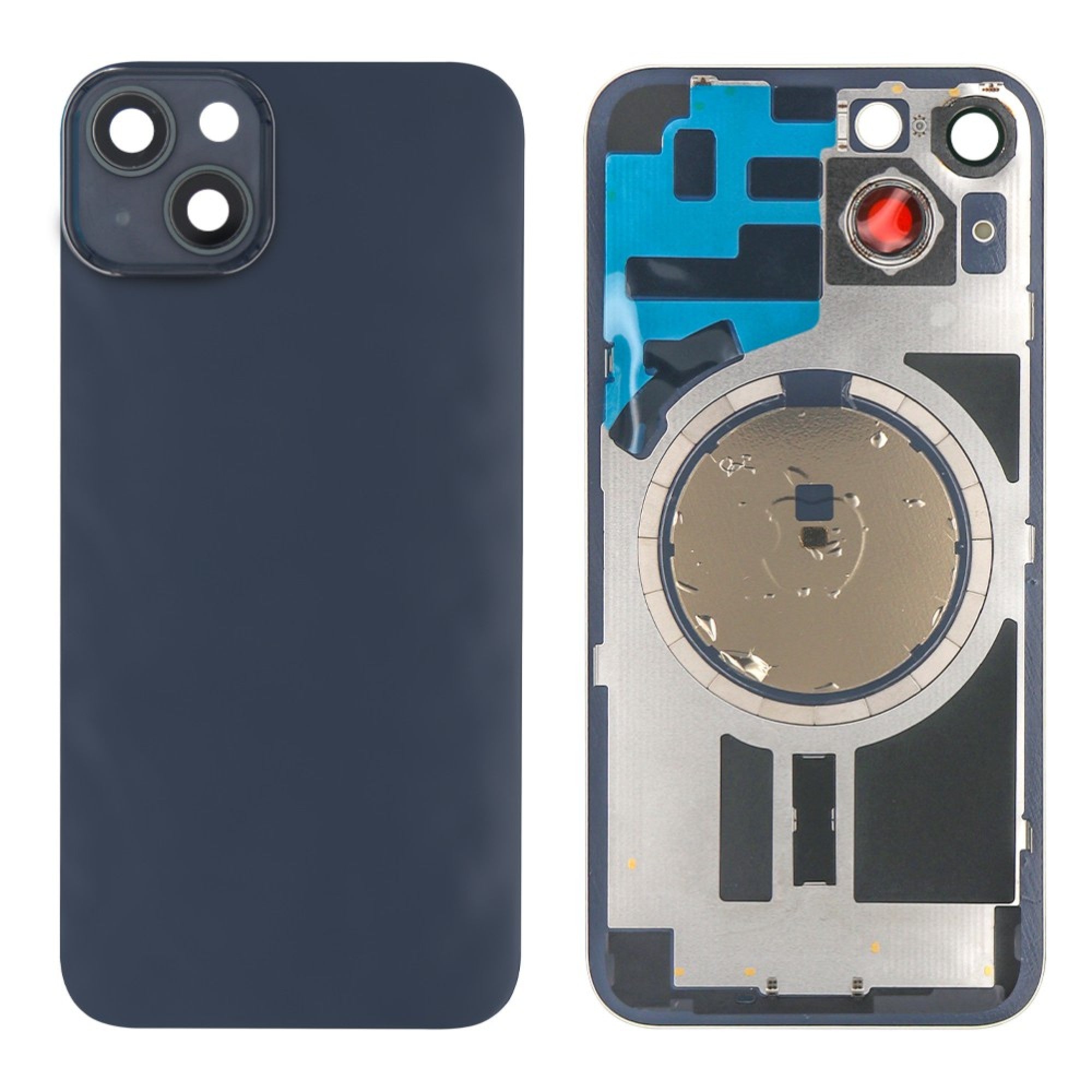 Vitre arrière iPhone 14 Plus Noir (Contour caméra agrandi)