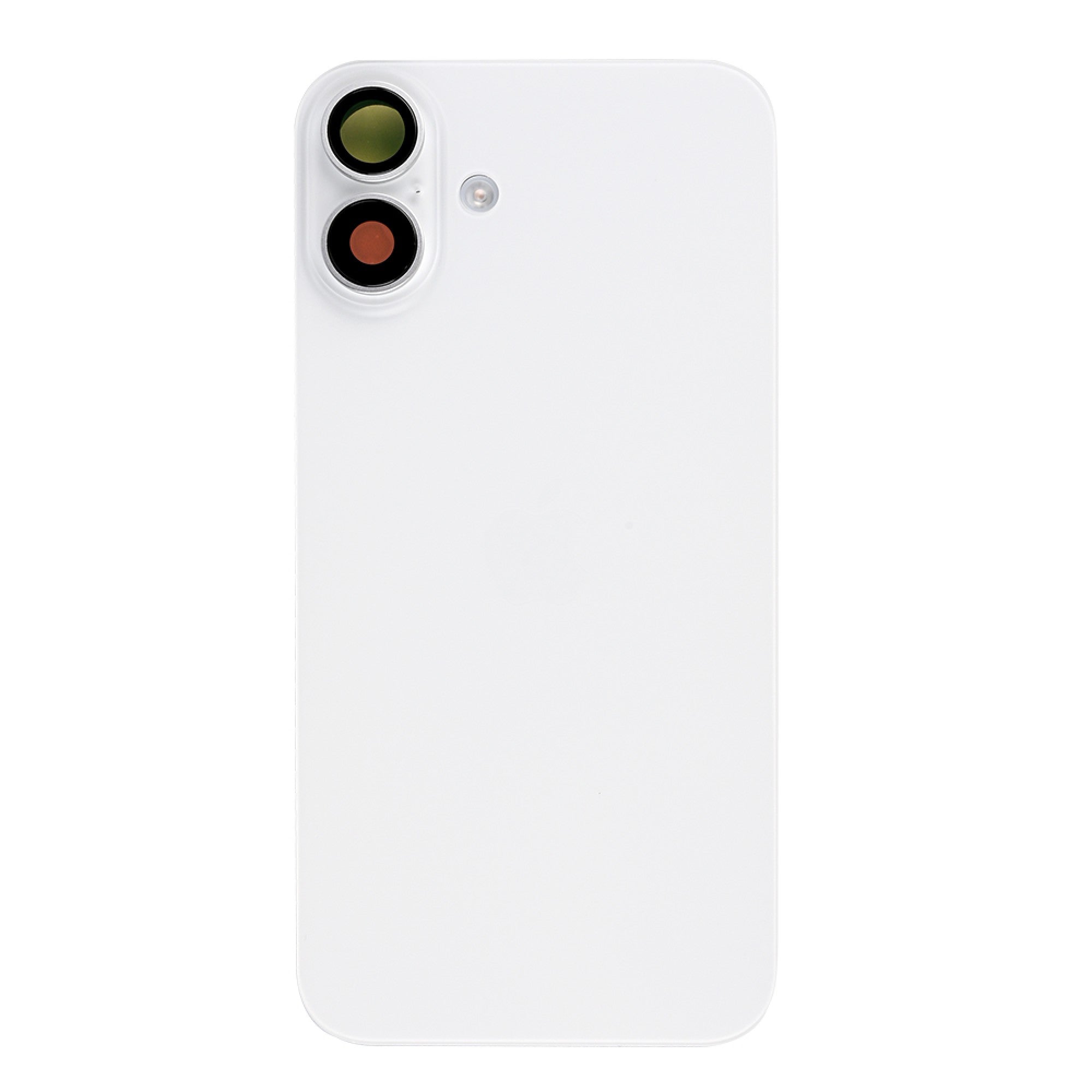 Vitre arrière iPhone 16 Plus avec NFC, cadre caméra agrandi Blanc