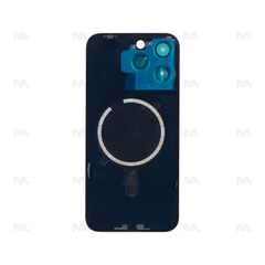 Vitre arrière pour iPhone 15 Pro Titane Bleu (Contour caméra agrandi) - Compatible