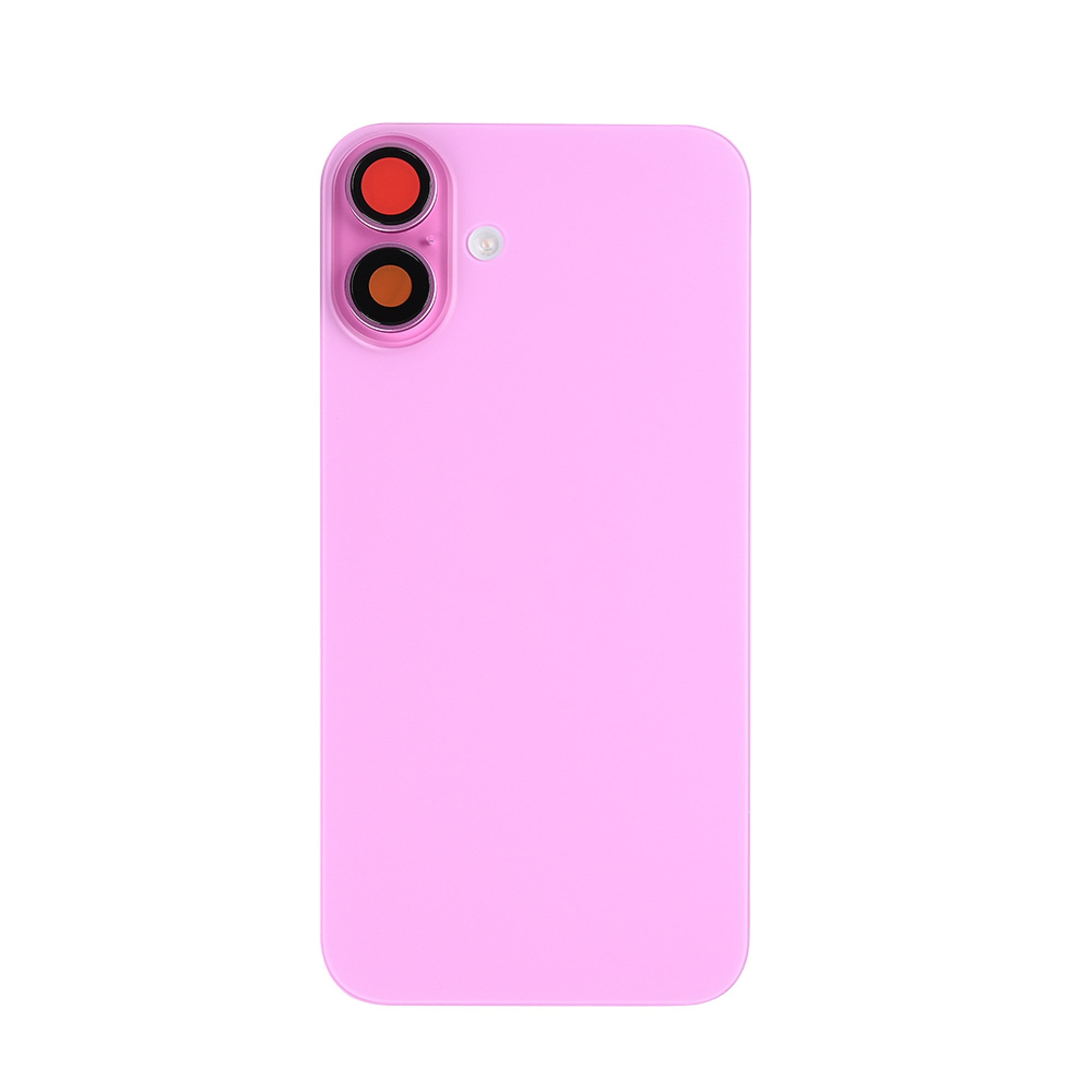 Vitre arrière iPhone 16 Plus avec NFC, cadre caméra agrandi Rose