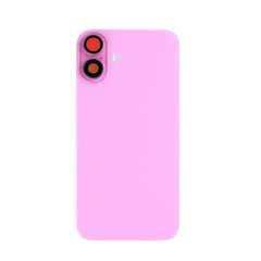 Vitre arrière iPhone 16 Plus avec NFC, cadre caméra agrandi Rose