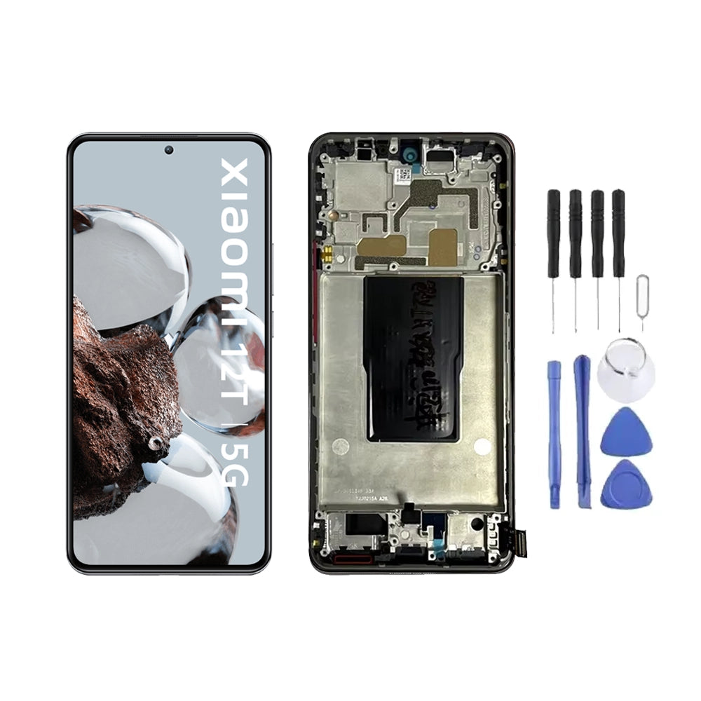 Chassis + Ecran LCD + Vitre pour Xiaomi 12T + Kit d'outils