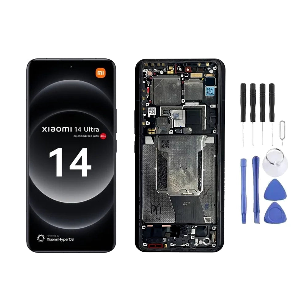 Chassis + Ecran LCD + Vitre pour Xiaomi 14 Ultra + Kit d'outils