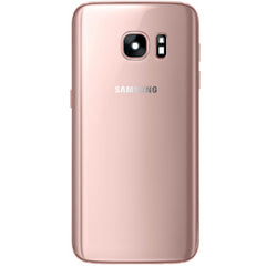 Samsung Galaxy S7 Edge G935 Vitre arrière Rose doré avec lentille - OEM