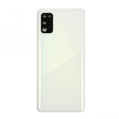 Vitre arrière Samsung Galaxy A41 A415F Prism Crush Blanc avec lentille – OEM