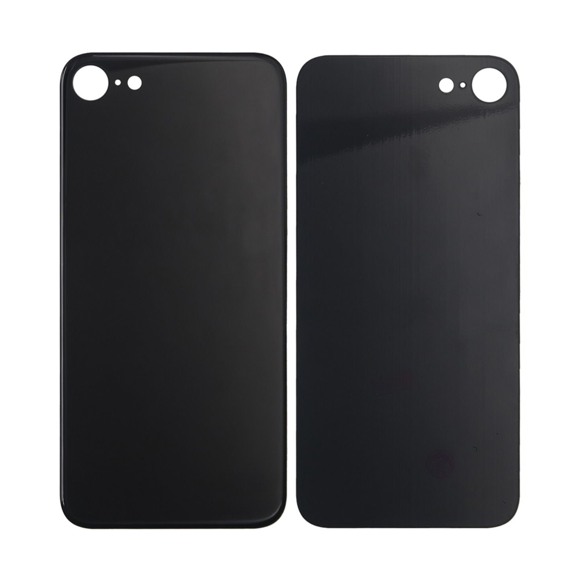 Vitre arrière iPhone 8 Noir Extra (Cadre caméra agrandi) - OEM