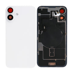 Vitre arrière iPhone 16 avec NFC, cadre caméra agrandi Blanc