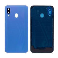 Vitre arrière Samsung Galaxy A40 A405F Bleue avec lentille – OEM