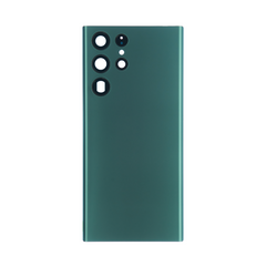 Vitre arrière Samsung Galaxy S22 Ultra S908 Verte avec lentille-OEM