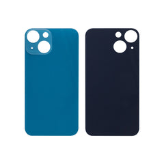 Vitre arrière iPhone 13 Mini Bleue (Cadre caméra agrandi) - OEM