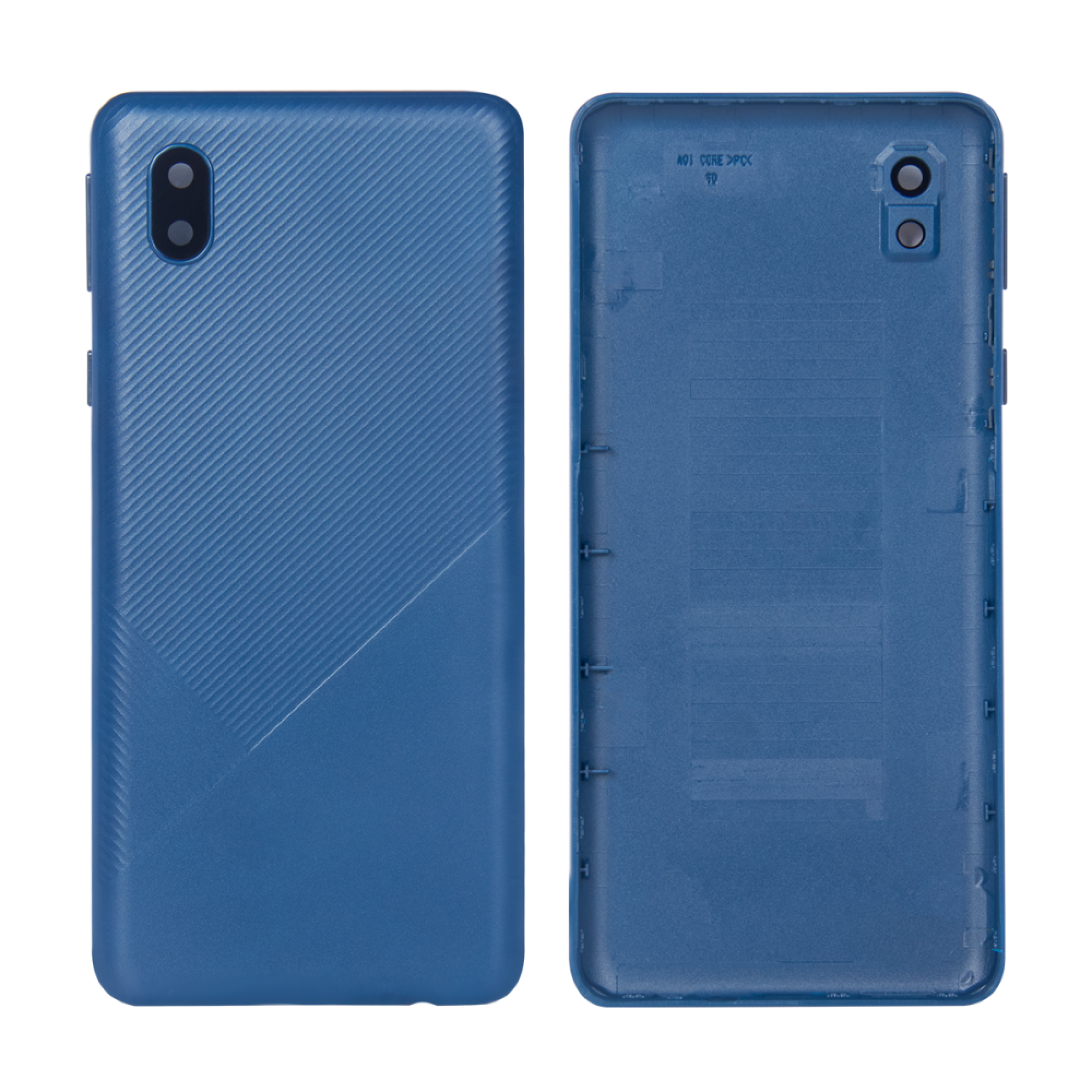 Vitre arrière Samsung Galaxy A01 Core 2020 A013F Bleue avec lentille - OEM