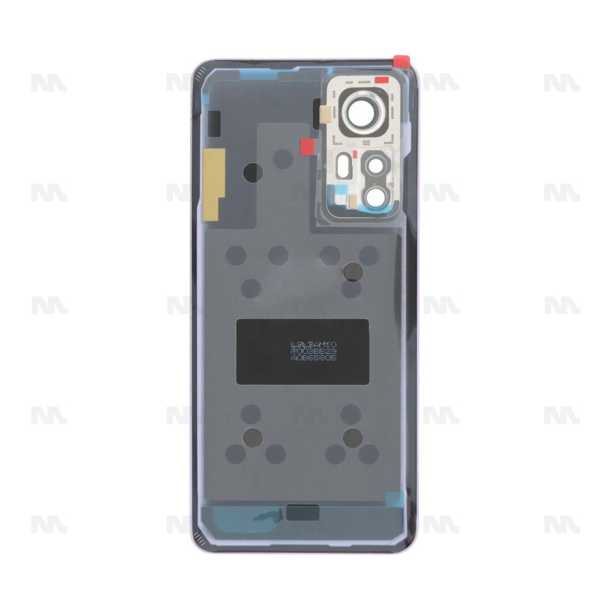 Vitre arrière Xiaomi 12 (2201123G) Violet avec lentille - OEM