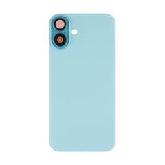 Vitre arrière iPhone 16 Plus sans NFC, cadre caméra agrandi Bleu sarcelle
