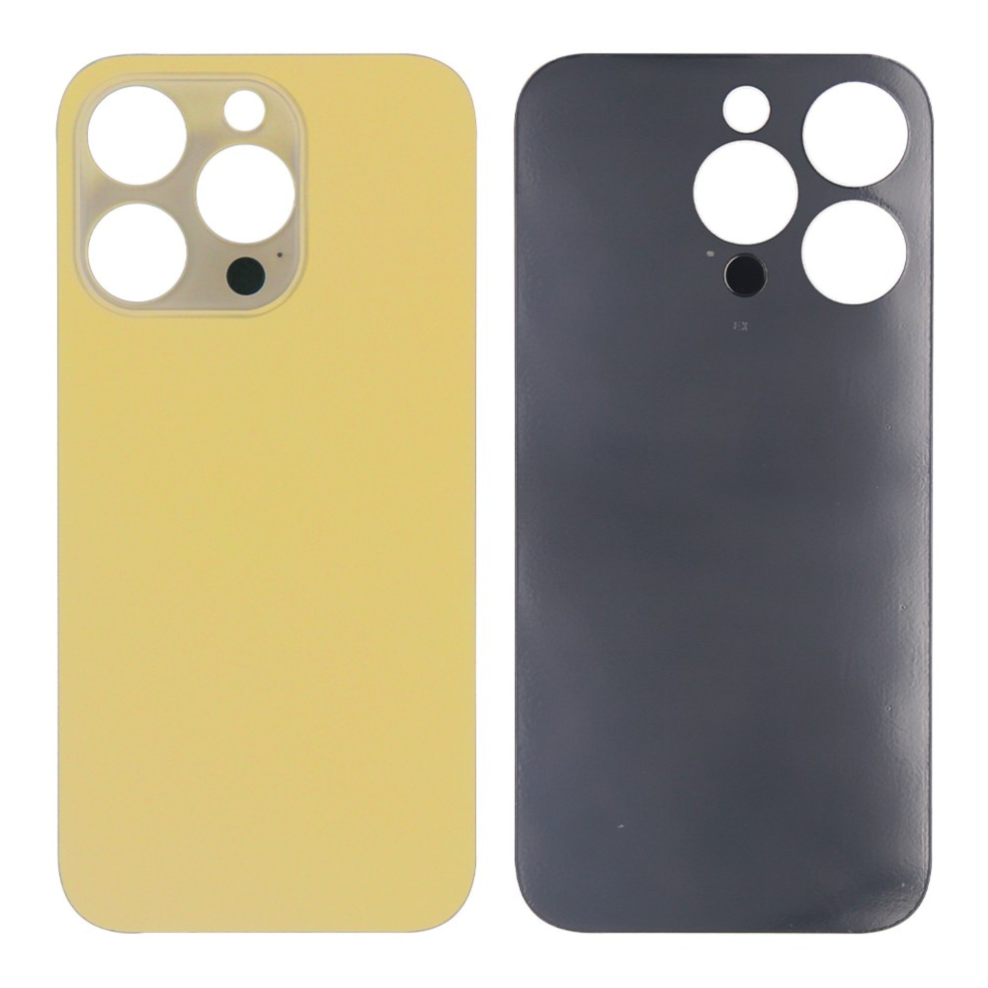 Vitre arrière iPhone 14 Pro Max Jaune (Contour caméra agrandi)