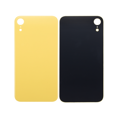 Vitre arrière iPhone Xr Jaune (Cadre caméra agrandi) - OEM