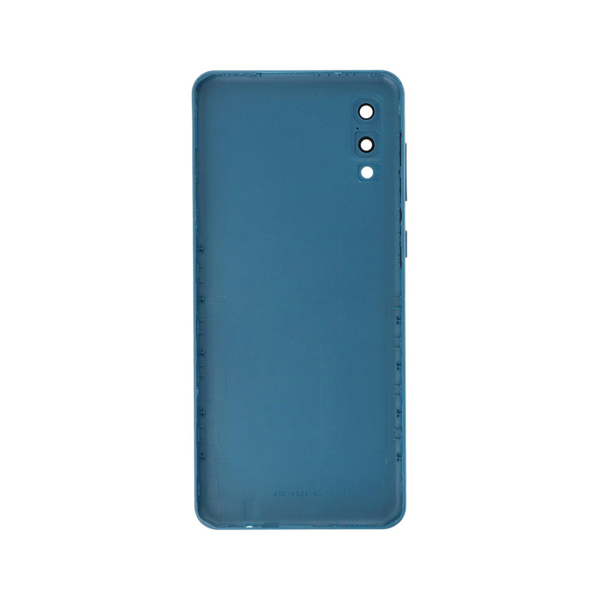 Vitre arrière Samsung Galaxy A02 A022F Bleue Avec Lentille - OEM