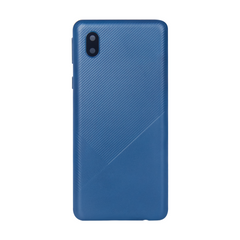 Vitre arrière Samsung Galaxy A01 Core 2020 A013F Bleue avec lentille - OEM