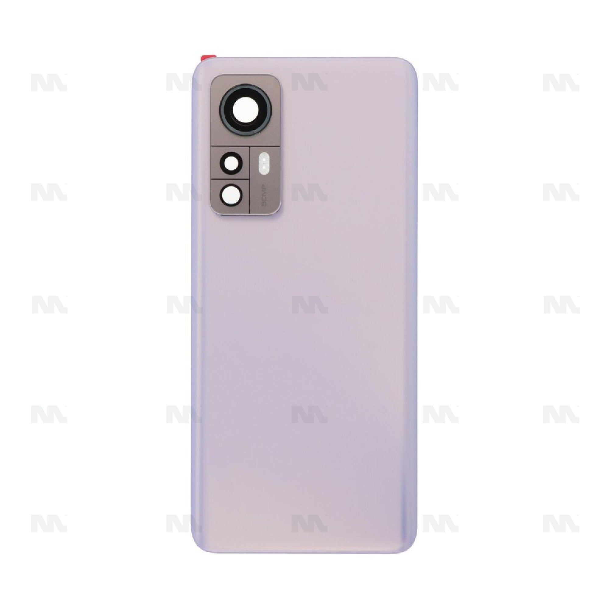 Vitre arrière Xiaomi 12 (2201123G) Violet avec lentille - OEM