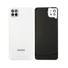 Vitre arrière Samsung Galaxy A22 5G A226B Blanche avec lentille GH81-21072A – Original