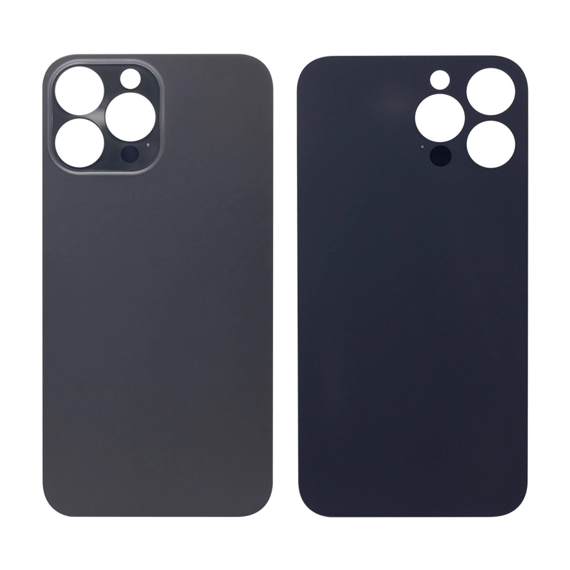 Vitre arrière iPhone 13 Pro Max Noir (Cadre caméra agrandi) - OEM