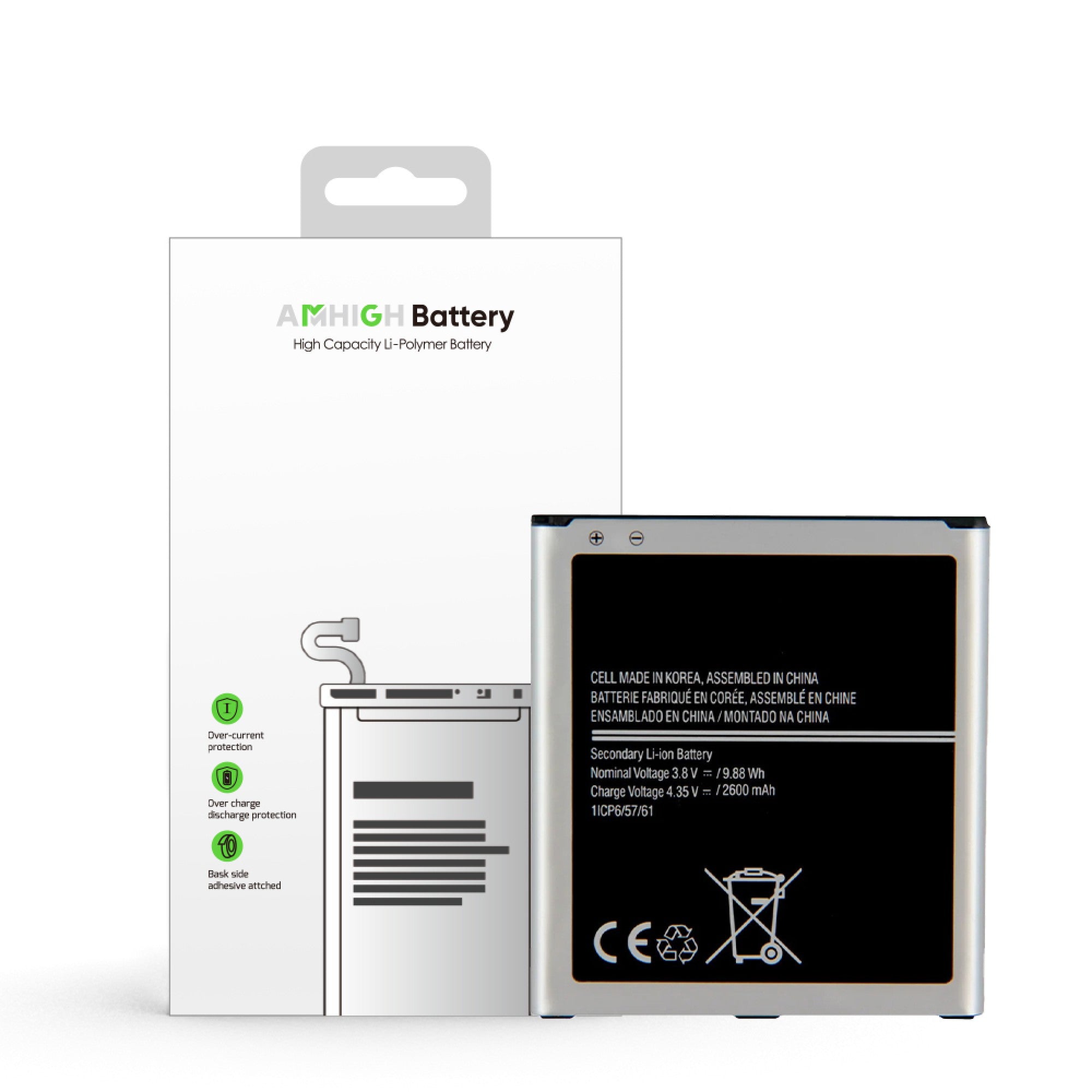 Batterie Samsung Galaxy A2 Core (SM-A260F) / J2 2018 (SM-J250F) - 2600mAh - OEM