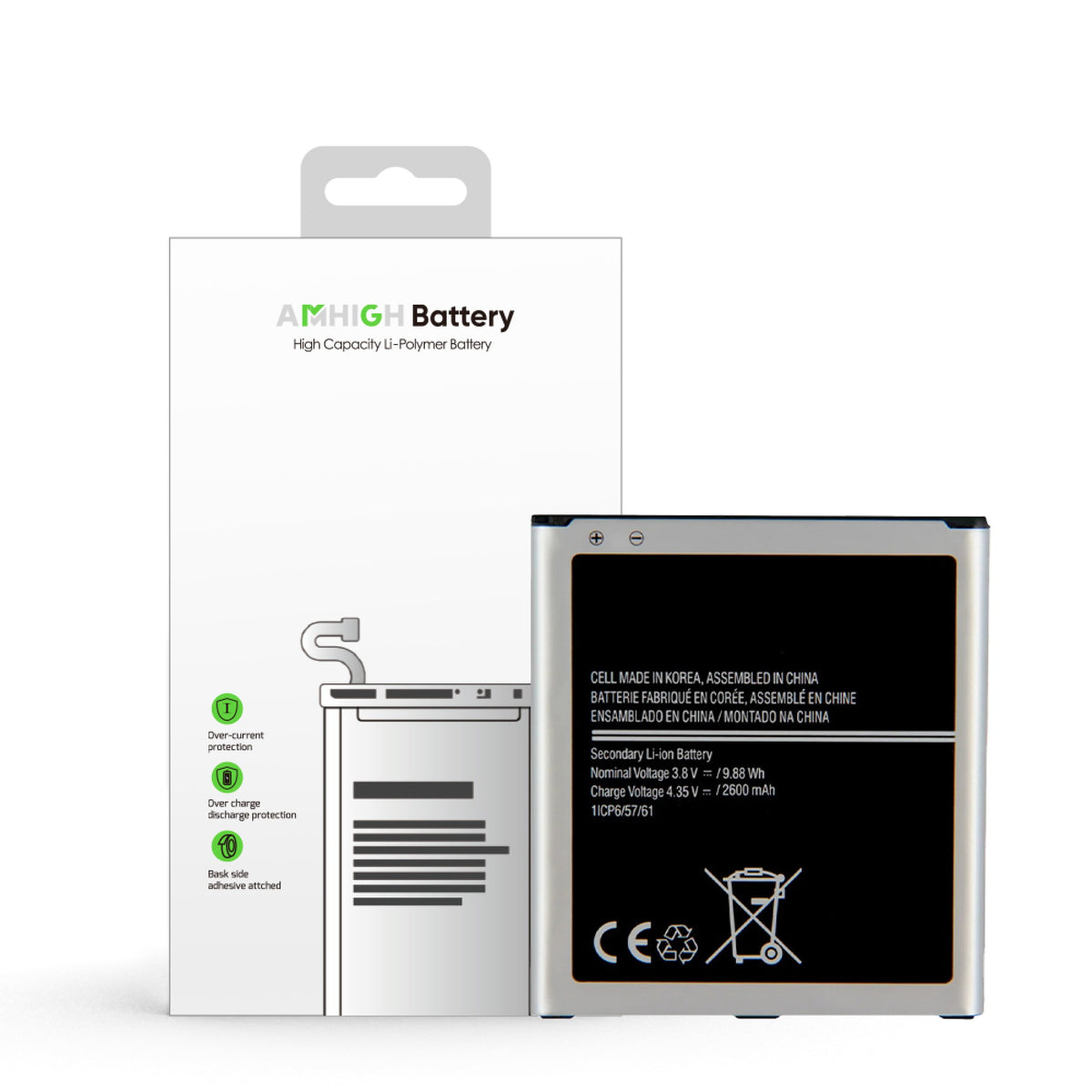 Batterie Samsung Galaxy A2 Core (SM-A260F) / J2 2018 (SM-J250F) - 2600mAh - OEM