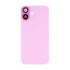 Vitre arrière iPhone 16 Plus sans NFC, cadre caméra agrandi Rose
