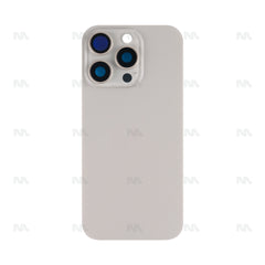 Vitre arrière iPhone 16 Pro sans NFC, cadre caméra agrandi Naturel Titane