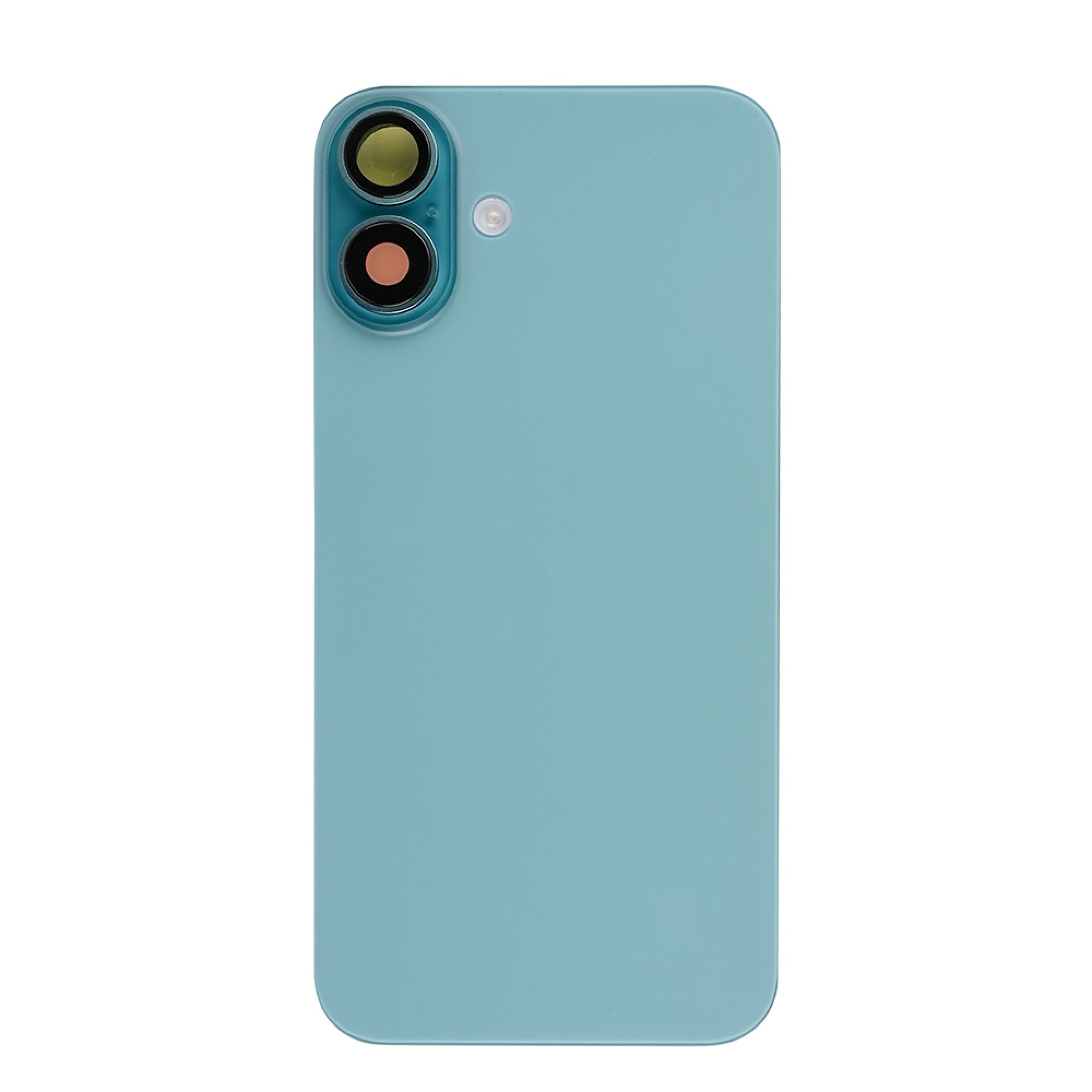 Vitre arrière iPhone 16 Plus avec NFC, cadre caméra agrandi Bleu sarcelle