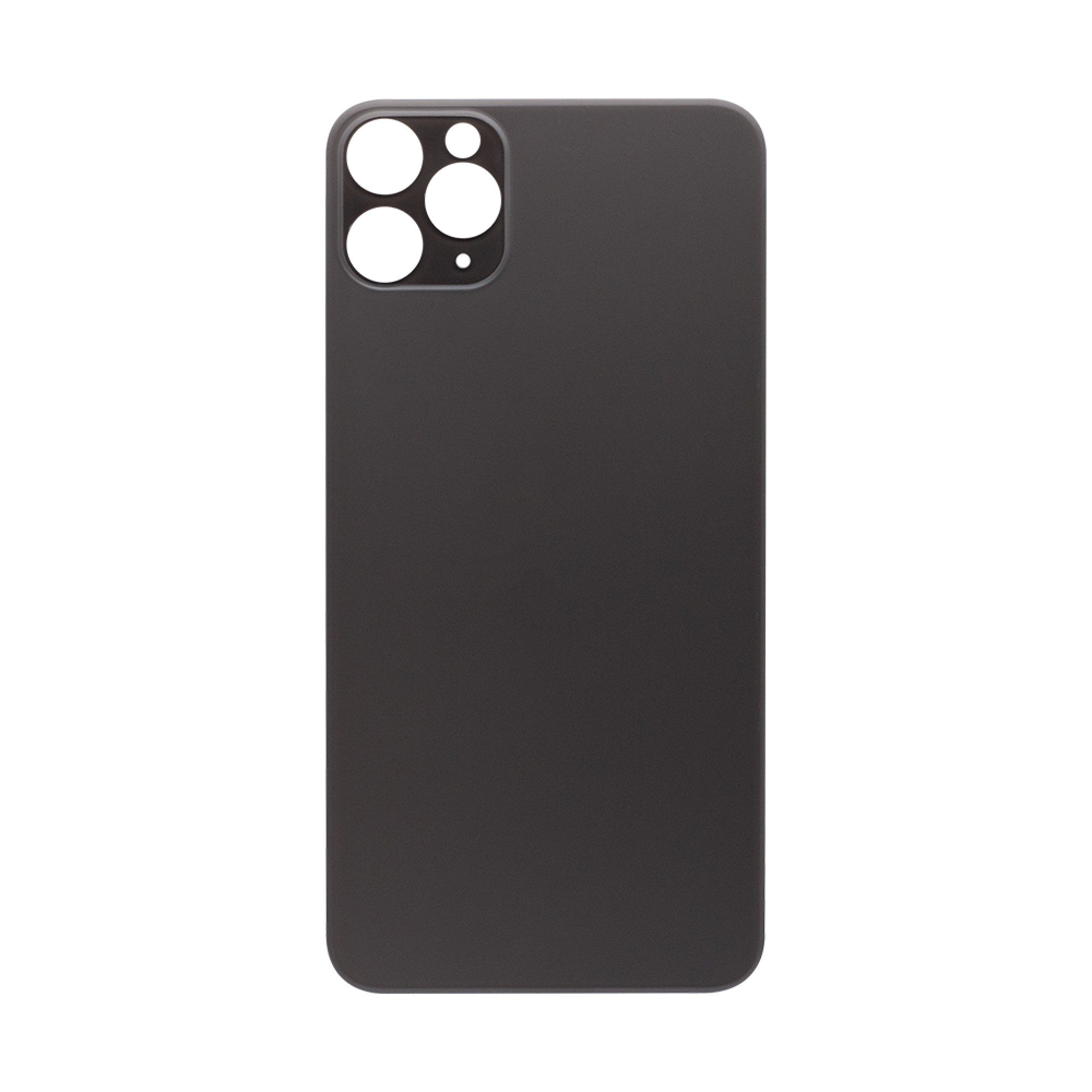 Vitre arrière iPhone 11 Pro Max Noire (Cadre caméra agrandi) - OEM