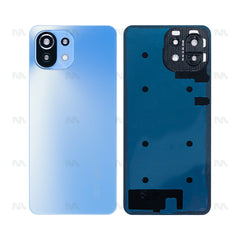 Vitre arrière Xiaomi 11 Lite 5G NE (2109119DG) Bubblegum Bleu avec lentille - OEM
