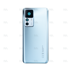 Vitre arrière Xiaomi 12T Pro 5G (22081212UG) Bleu avec lentille - OEM