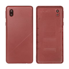 Vitre arrière Samsung Galaxy A01 Core 2020 A013F Rouge avec lentille - OEM