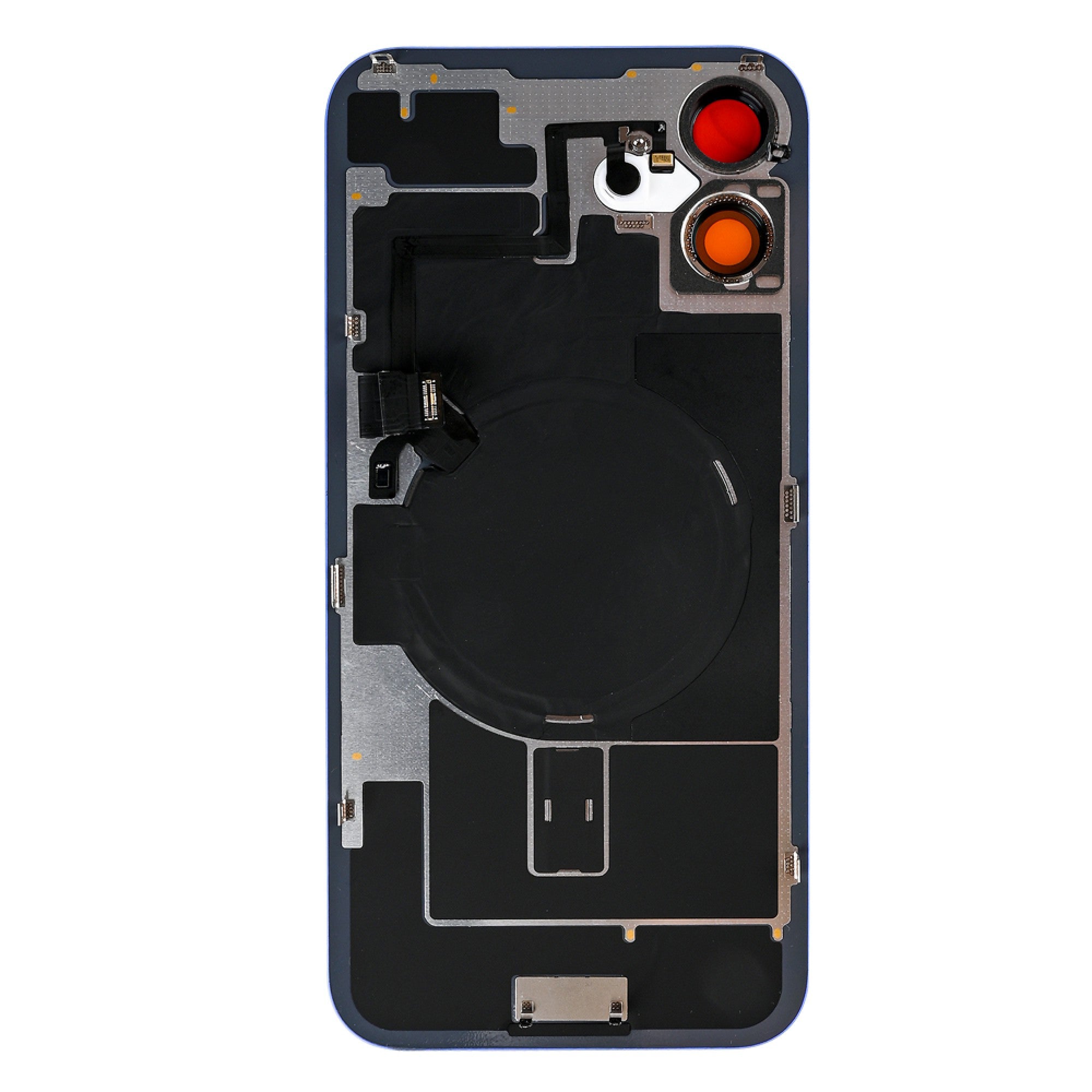 Vitre arrière iPhone 16 Plus avec NFC, cadre caméra agrandi Bleu ultramarine