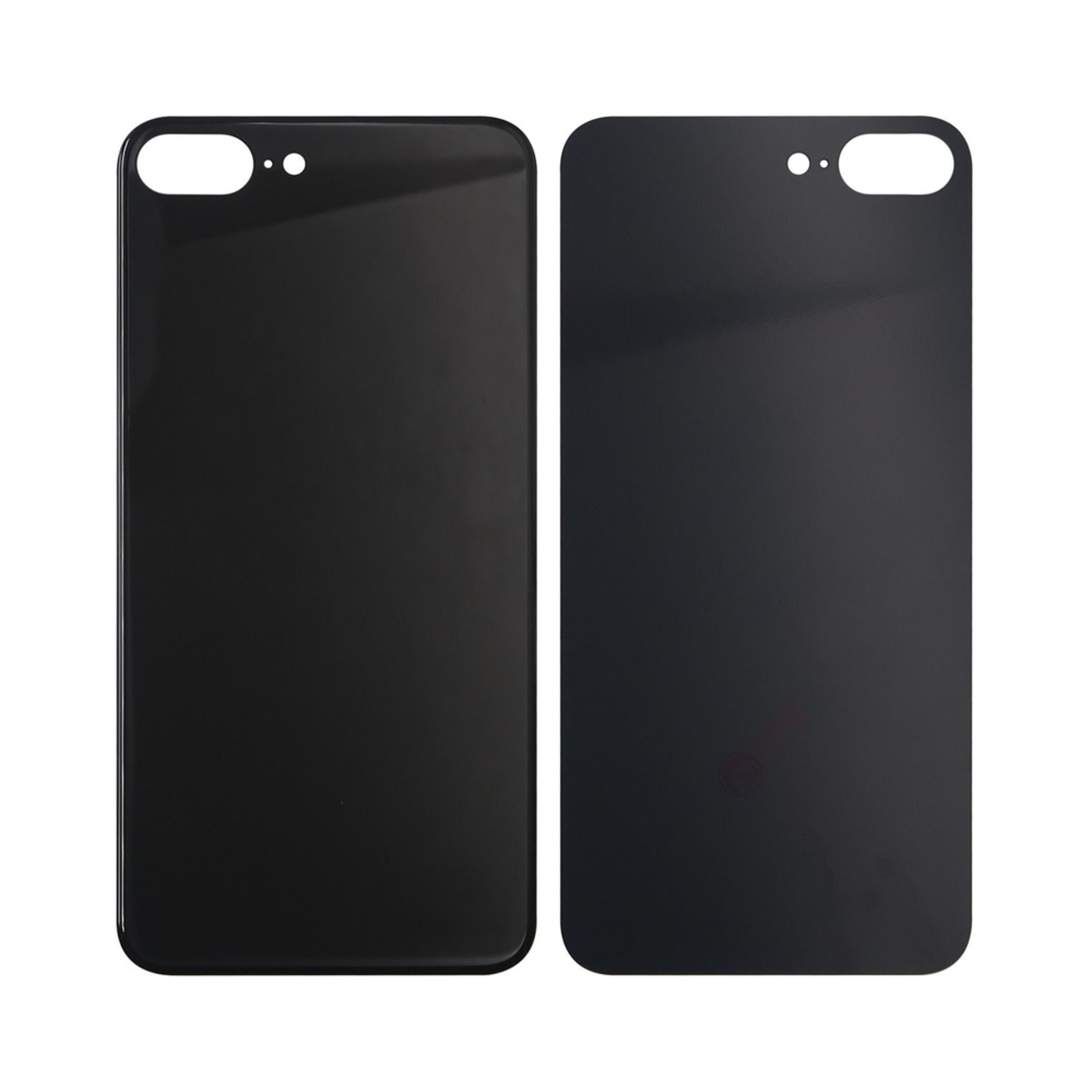 Vitre arrière iPhone 8 Plus Noir Extra (Cadre caméra agrandi) - OEM