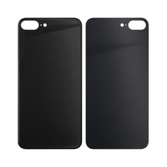 Vitre arrière iPhone 8 Plus Noir Extra (Cadre caméra agrandi) - OEM