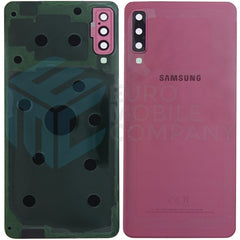 Vitre arrière Samsung Galaxy A7 2018 A750F Rose avec lentille – OEM