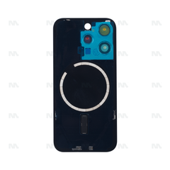 Vitre arrière pour iPhone 15 Pro Titane Blanc (Contour caméra agrandi) - Compatible