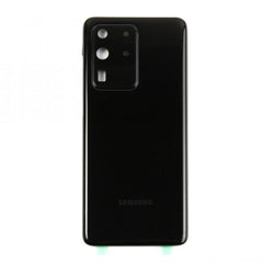 Vitre arrière originale Samsung Galaxy S20 Ultra G988 Noir Cosmique Avec lentille