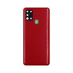 Vitre arrière Samsung Galaxy A21s A217F Rouge avec lentille – OEM