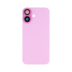 Vitre arrière iPhone 16 Rose sans NFC, cadre caméra agrandi