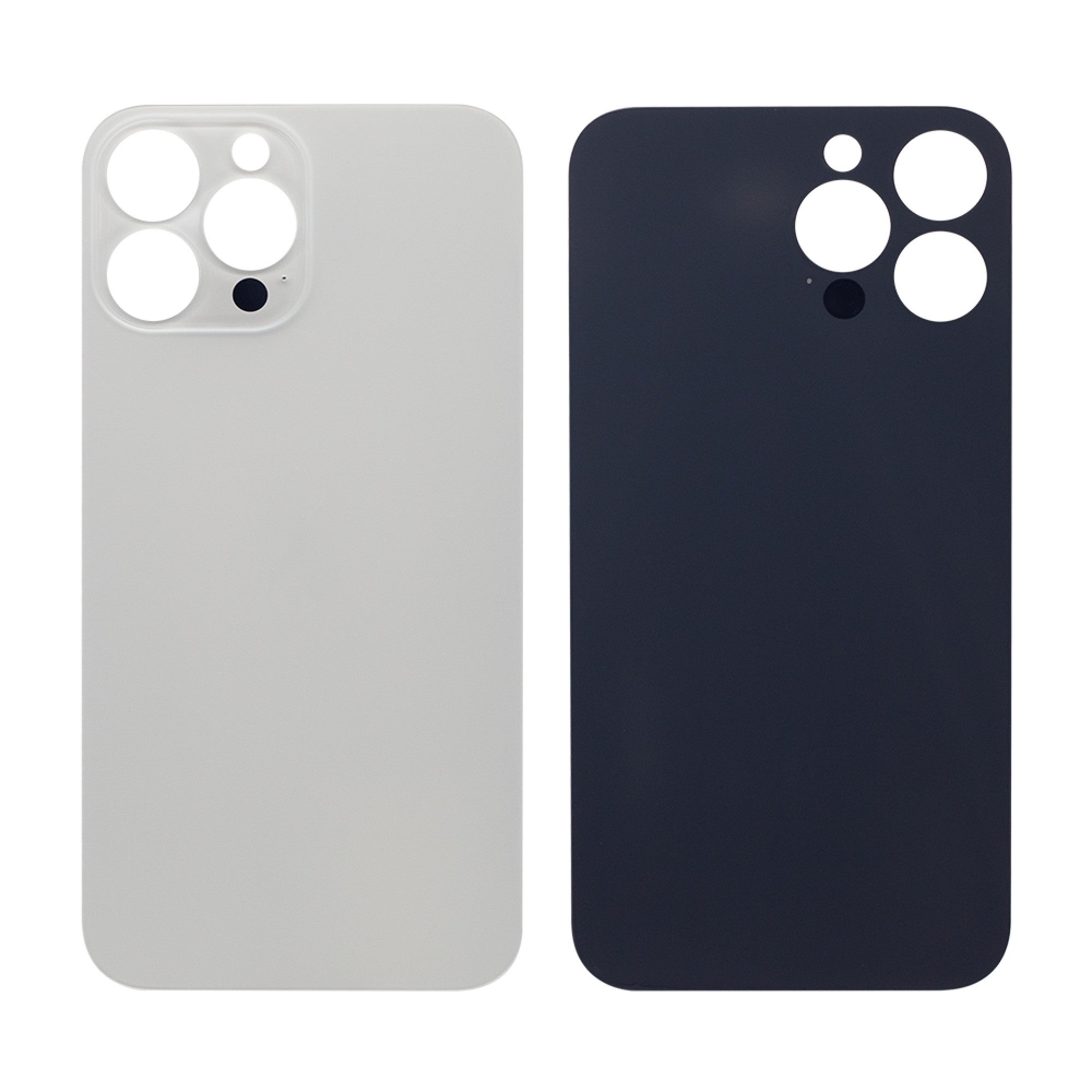 Vitre arrière iPhone 13 Pro Max Argent (Cadre caméra agrandi) - OEM