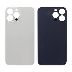 Vitre arrière iPhone 13 Pro Max Argent (Cadre caméra agrandi) - OEM