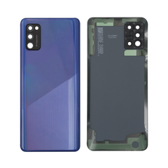Vitre arrière Samsung Galaxy A31 A315F Prism Crush Bleue avec lentille – OEM