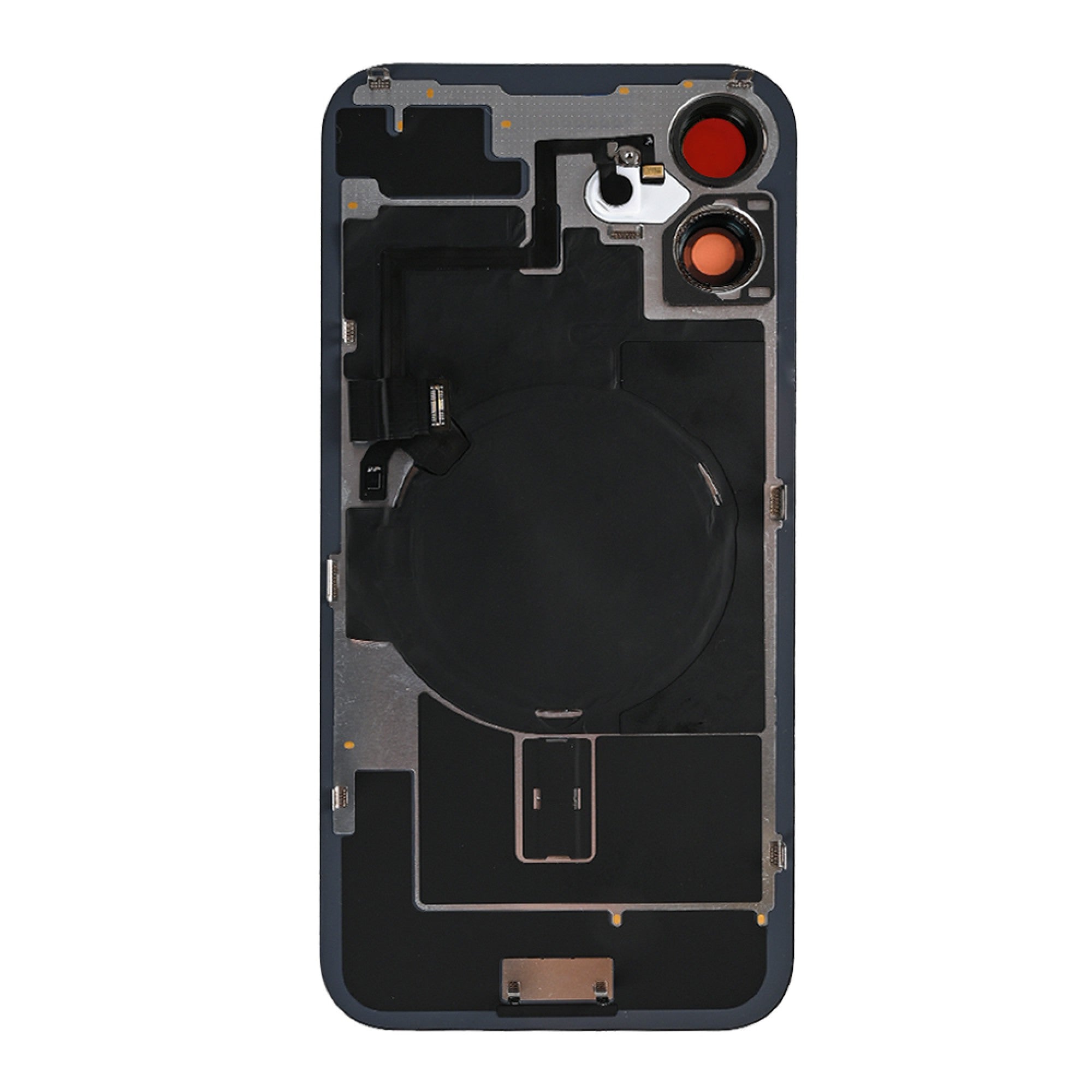 Vitre arrière iPhone 16 avec NFC, cadre caméra agrandi Bleu ultramarine