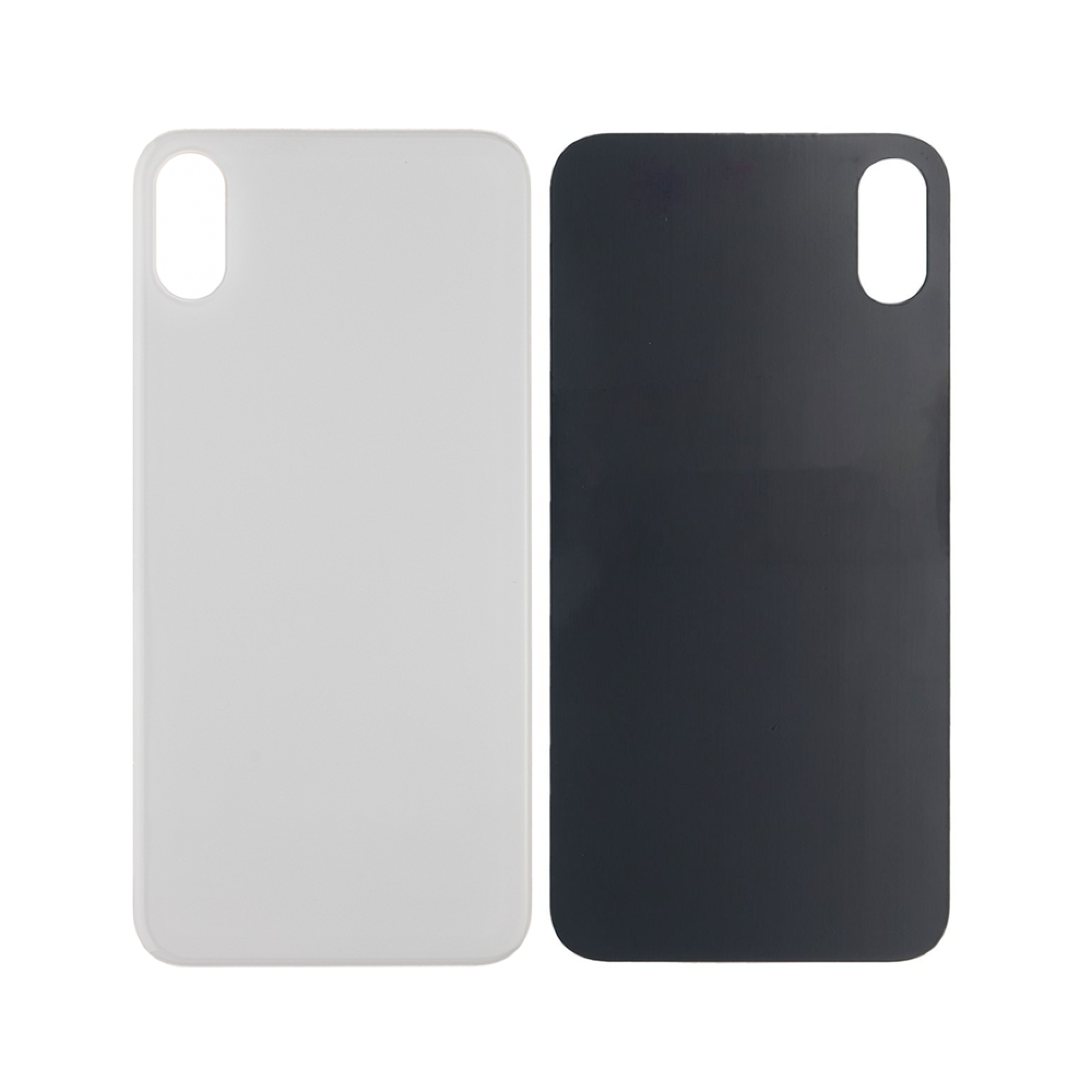 Vitre arrière iPhone X Blanche Extra (Cadre caméra agrandi) - OEM
