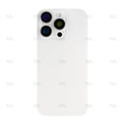 Vitre arrière iPhone 16 Pro avec NFC, cadre caméra agrandi Blanc Titane