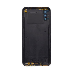 Vitre arrière Samsung Galaxy A01 A015F noire avec lentille - OEM
