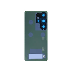 Vitre arrière Original Samsung Galaxy S25 Ultra (S938) Bleu Argenté Titane avec Lentille