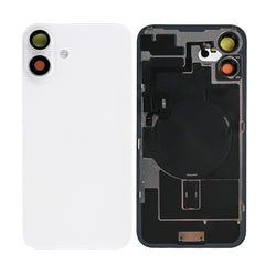 Vitre arrière iPhone 16 Plus avec NFC, cadre caméra agrandi Blanc